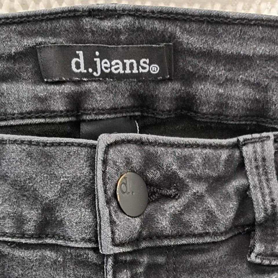 D. Jeans Faded Black High Rise Skinny Jeans Stretch Denim Slim Fit 27x27