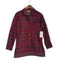 Ci Sono NWT Plaid Button Up Casual Shirt Brushed Knit Long Sleeve Mens S