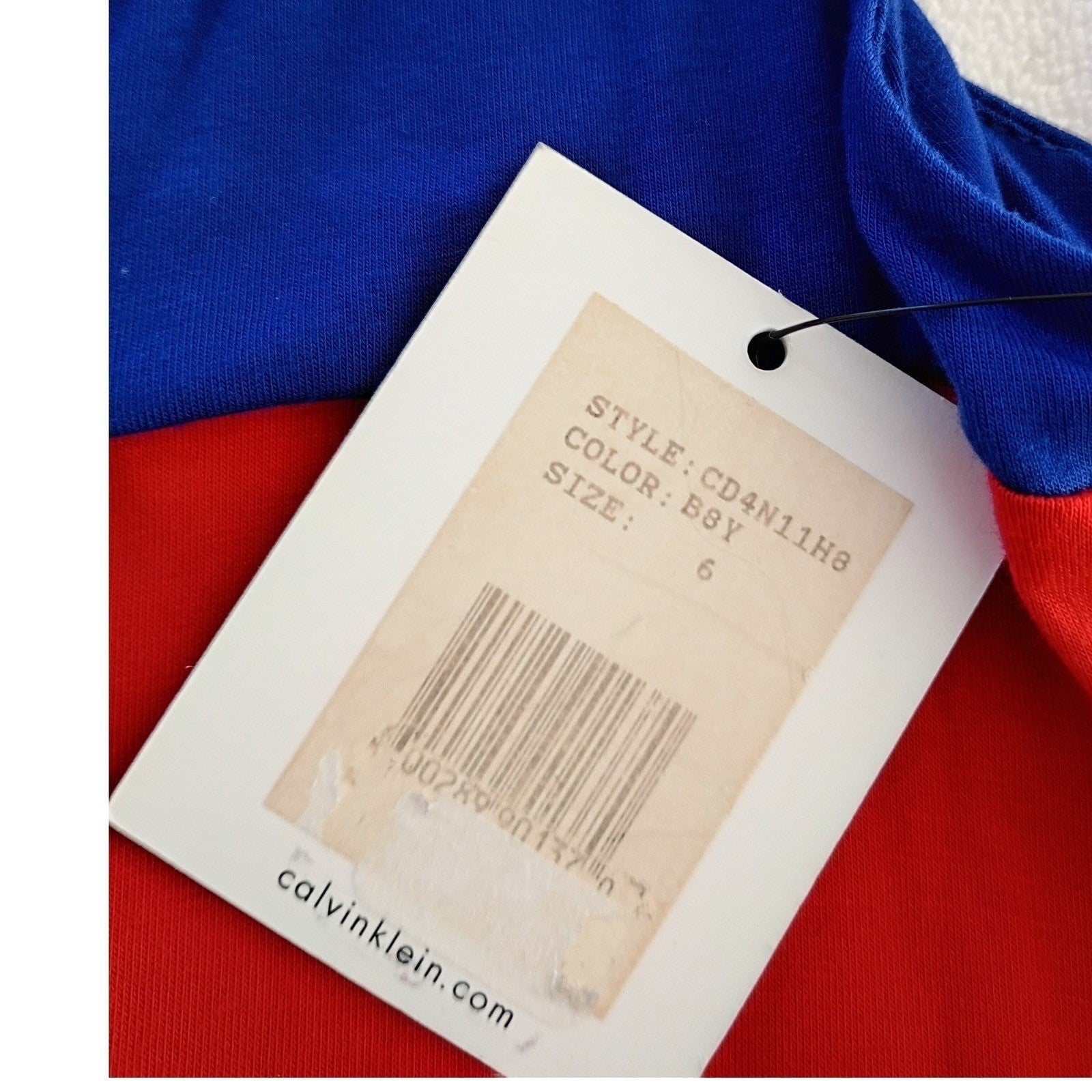 Calvin Klein Colorblock Maxi Dress Blue Red Black Sleeveless NWT 6/Small  Bold