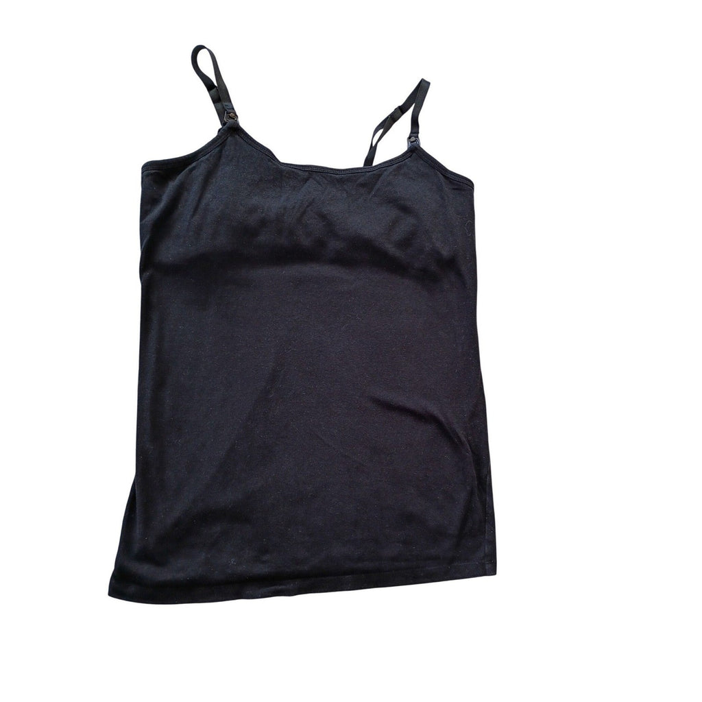 Motherhood Maternity & GAP Black Tank Top + Nursing Cami Bundle Size S -2 Tops