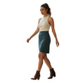 Aritzia Sunday Best Teal Tulip Hem Mini Skirt S W27 NWOT Preppy Chic