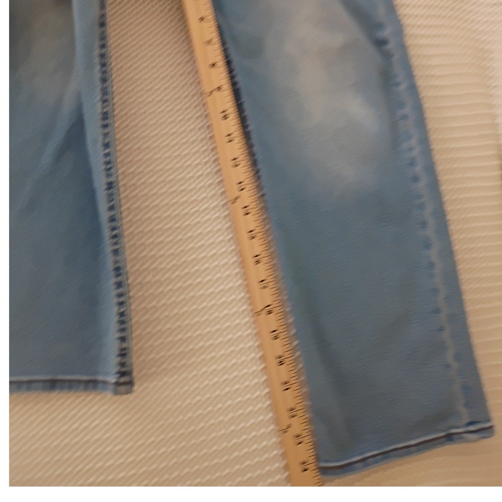 Levi's 501 Straight Leg Jeans Distressed Blue Wash Button Fly Women W25 L30