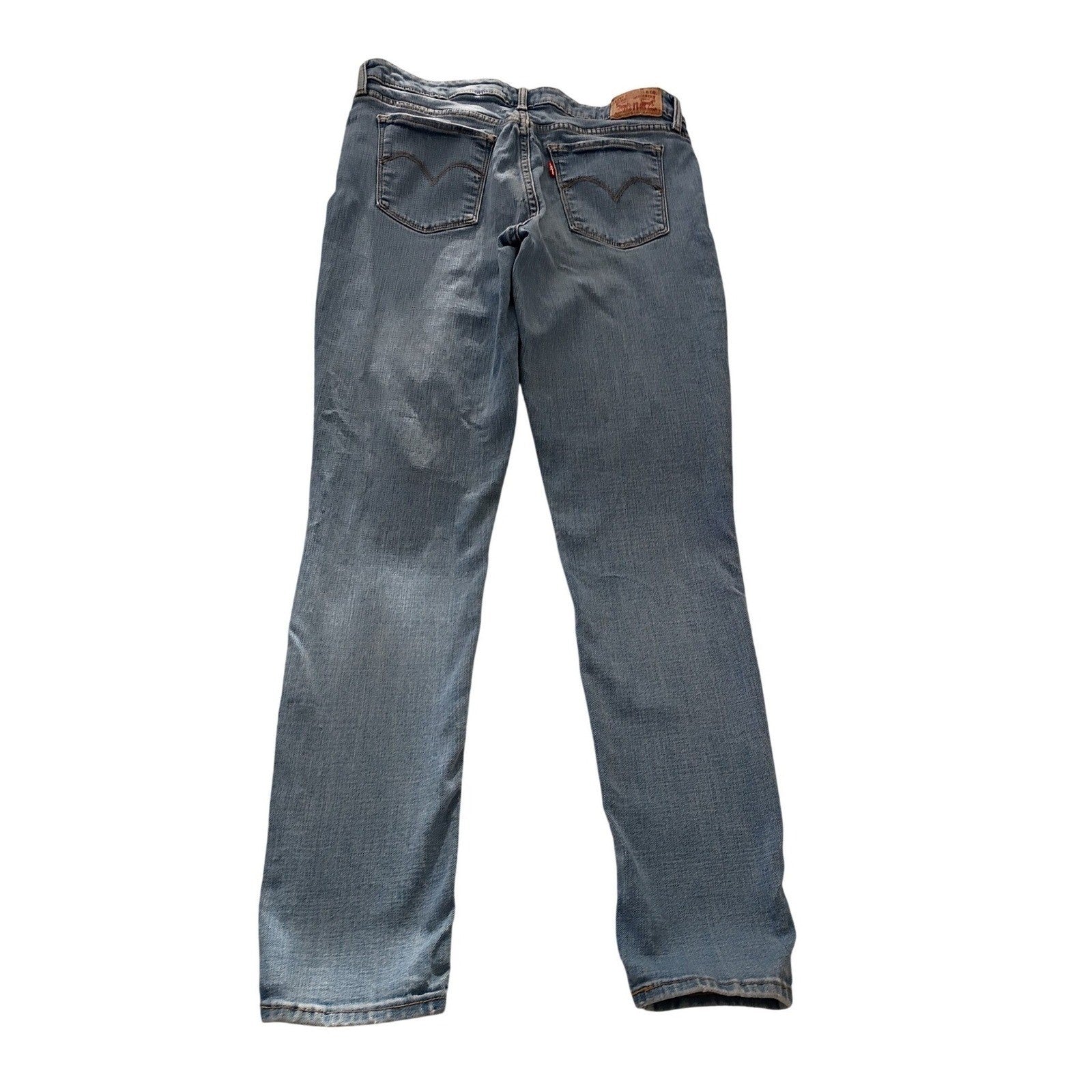 LEVI STRAUSS Classic 711 Skinny Jeans Distressed Blue Denim 30x29