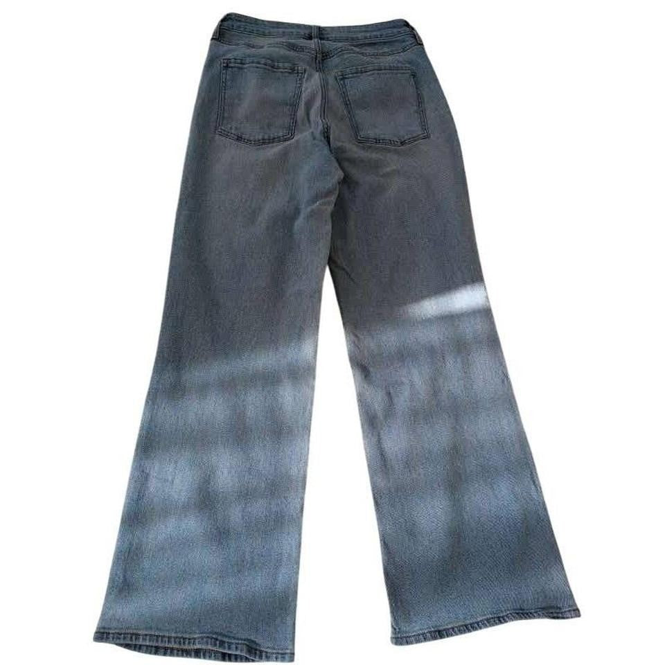 Old Navy Womens High Rise Wow Wide Leg Jeans Light Wash Blue Size 6 Short