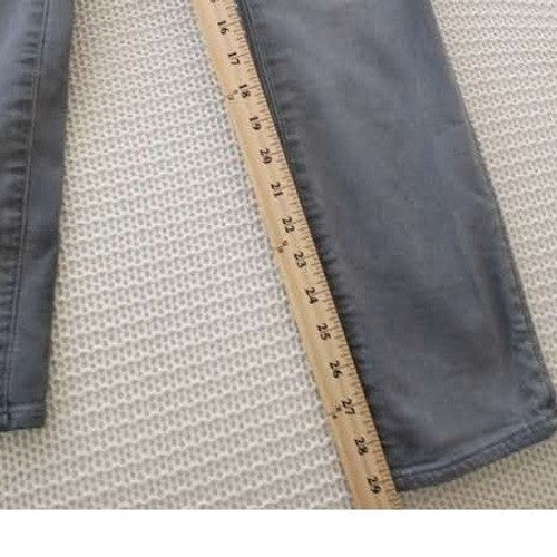 Athleta Sculptek Super Soft Grey Skinny Jeans W27-28 Mid Rise Stretch Denim Pant