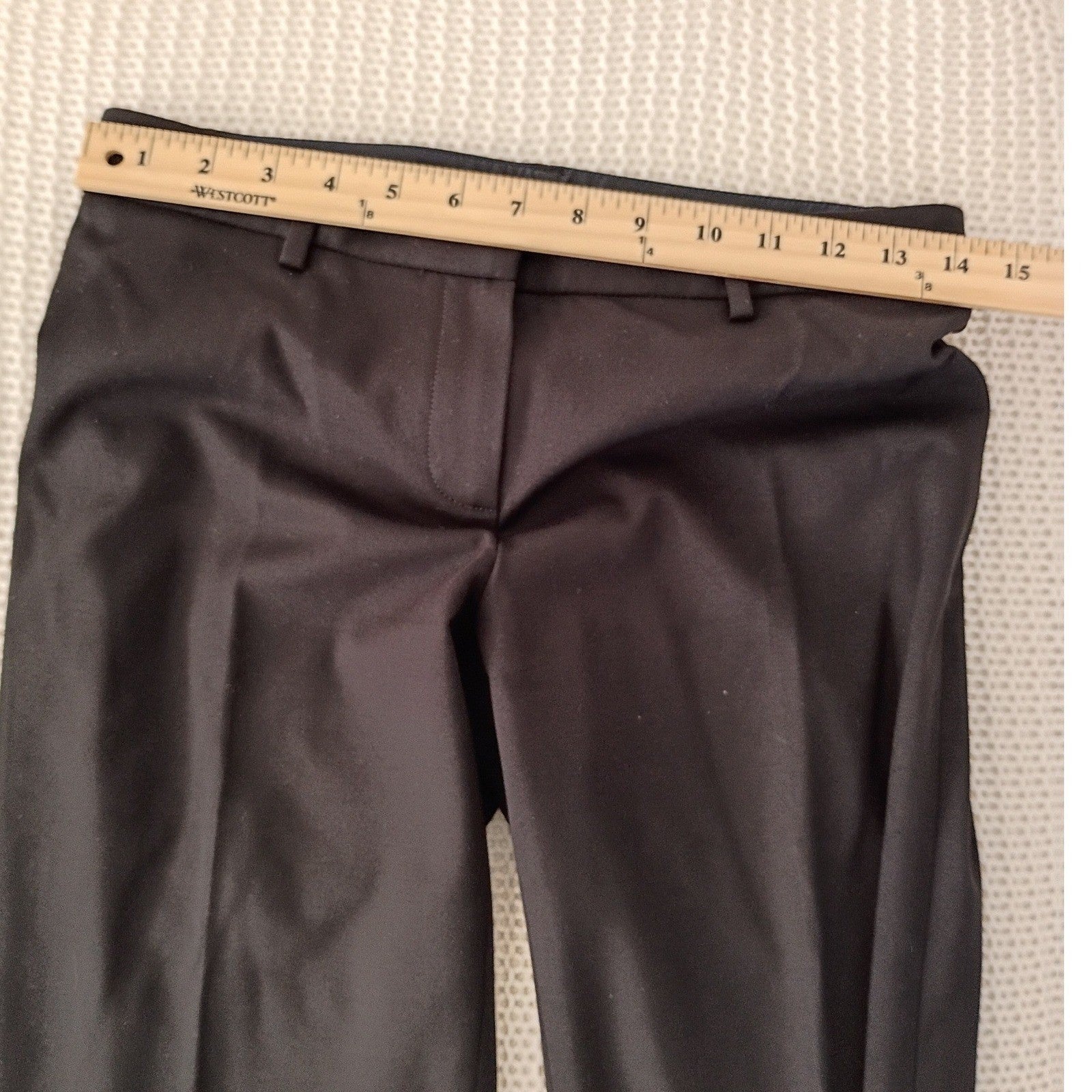 Elie Tahari Black Flare Leg Dress Pants Womens 28 Tailored Career Trousers