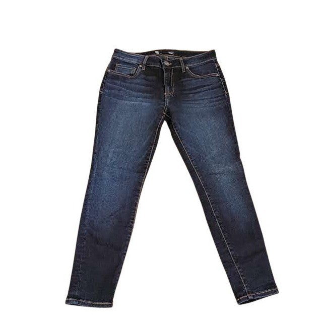 KUT from the Kloth Donna High Rise Skinny Jeans Dark Wash Fits 27-28x26 NWOT
