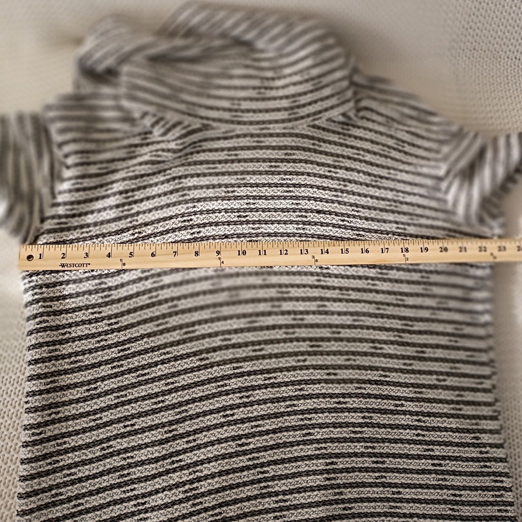 Merona Striped Coastal Preppy Striped Cowl Neck Sweater Cotton Blend XL