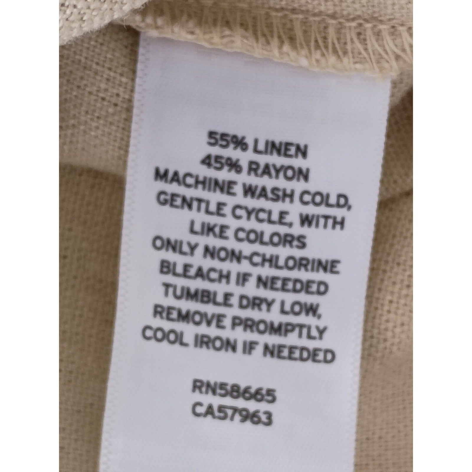Melrose and Market Tan Linen Blend Blazer Coastal Chic Fits S/M Lagenlook