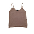 ZARA Knit V-Neck Camisole Tank Top Taupe M Minimalist Neutral Chic