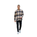 COMPANY ONE Plaid Americana Flag Patchwork Button Down Shirt L 100% Cotton