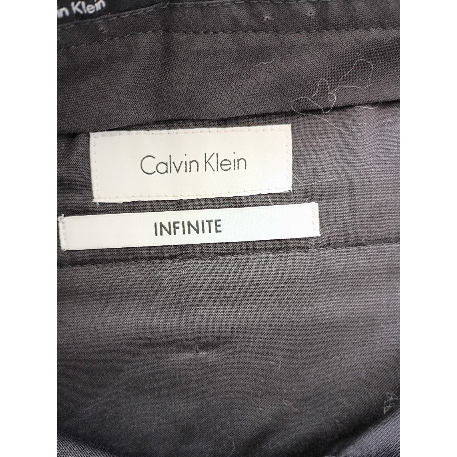 Calvin Klein Infinite Slim Fit Dress Pants Men's 34x32 Black 4-Way Stretch NWOT
