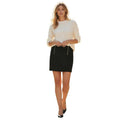 Aritzia Sunday Best NWT Black Mini Skirt Zip Detail Size 4 S
