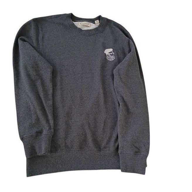 Katxi Clothing Sweatshirt L Dark Gray Skull Graphic Recycled Organic Cotton Euro