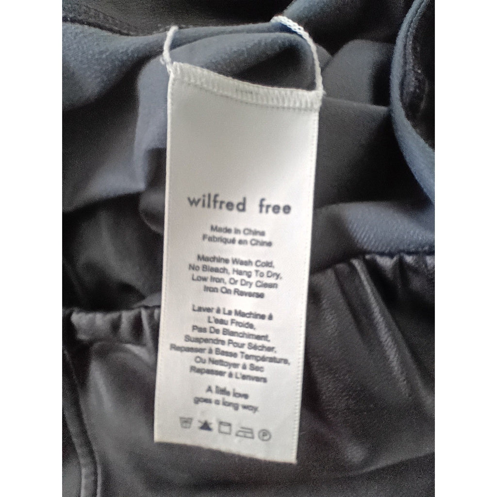 Aritzia Sunday Best NWT Black Mini Skirt Zip Detail Size 4 S
