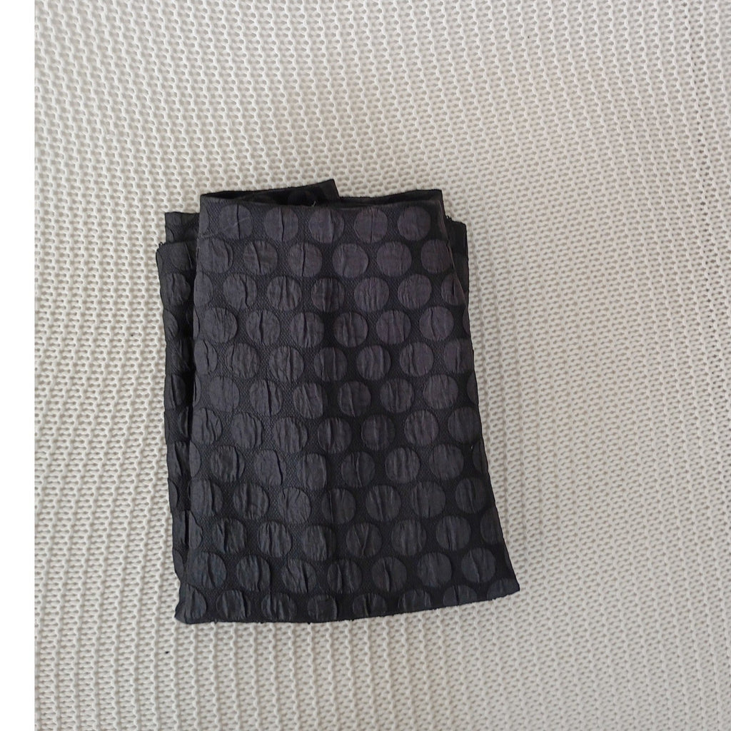 Maeve Anthropologie Black Textured Polka Dot Jacquard Pencil Skirt Medium 8