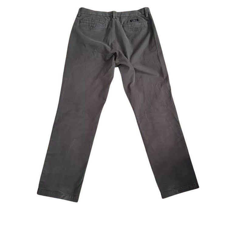 Banana Republic Gavin Chino Pants Mens 32x32 Flat Front Khaki Casual-100% Cotton