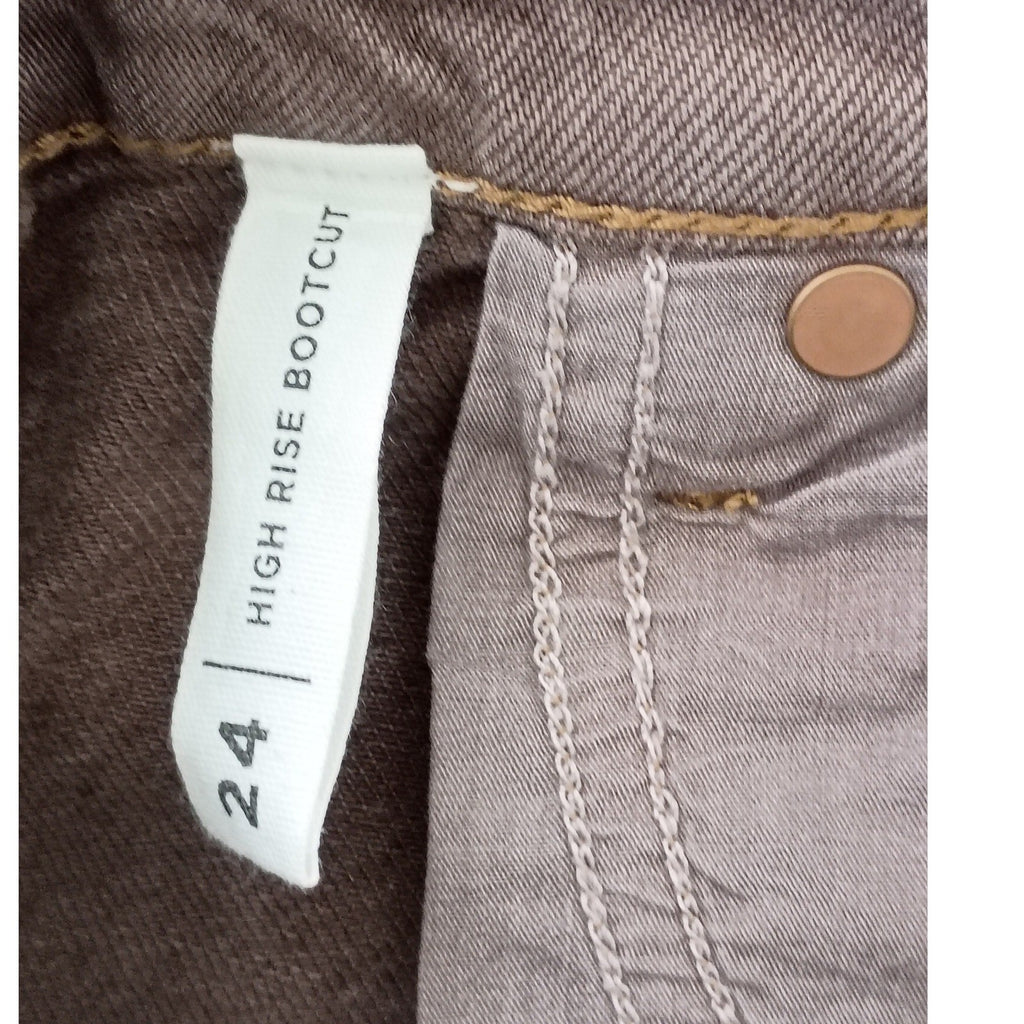 PacSun Y2K High Rise Bootcut Flare Jeans Mocha Brown Denim 24x33 Tall NWOT