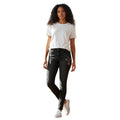 Funky Embroidered Black Skinny Jeans  Floral Art Denim Mid Rise 27x30.5 Massimo