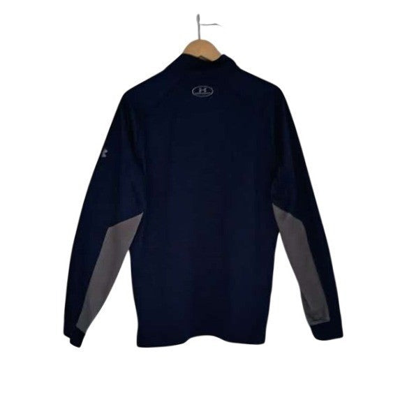 UNDER ARMOUR Taft Univ. Quarter Zip Pullover Sweatshirt Navy Blue M