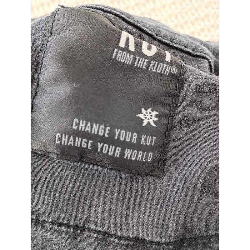 KUT from the Kloth Black Super Comfy Straight Leg Stretch Denim Jeans 32x30