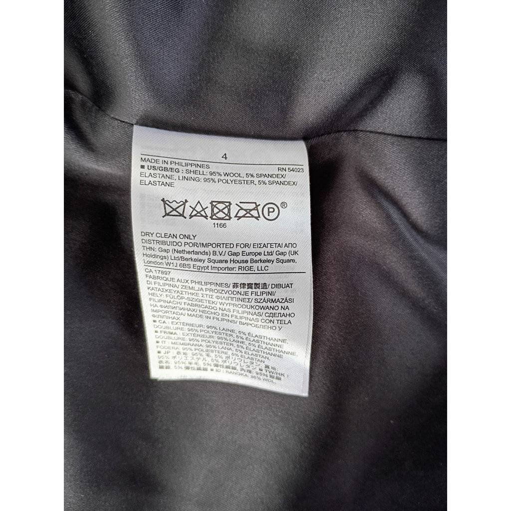 Banana Republic NWOT Grey Wool Blend Blazer Suit Jacket Women Size 4 Career