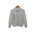 Uniqlo Linen Blend Long Sleeve Button Up Shirt Gray Fits S Casual Everyday