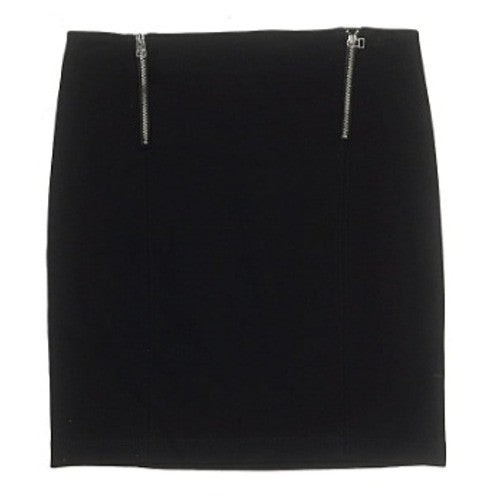 Aritzia Sunday Best NWT Black Mini Skirt Zip Detail Size 4 S