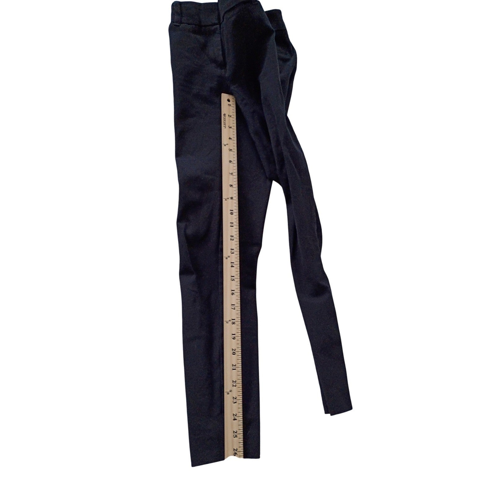 New York Company Black Stretch Pants Size 0 Tailored Fit Ankle Length