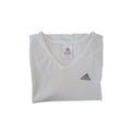 Adidas ClimaCool V Neck Athletic T Shirt White Womens Size S