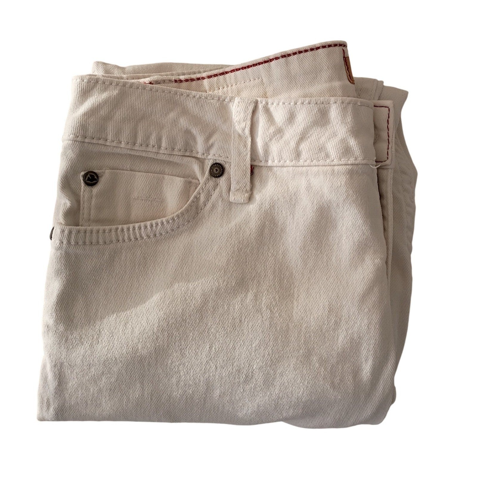 Sanctuary Denim NWOT Cream Beige Straight Leg Jeans Size 28x28 Classic $129