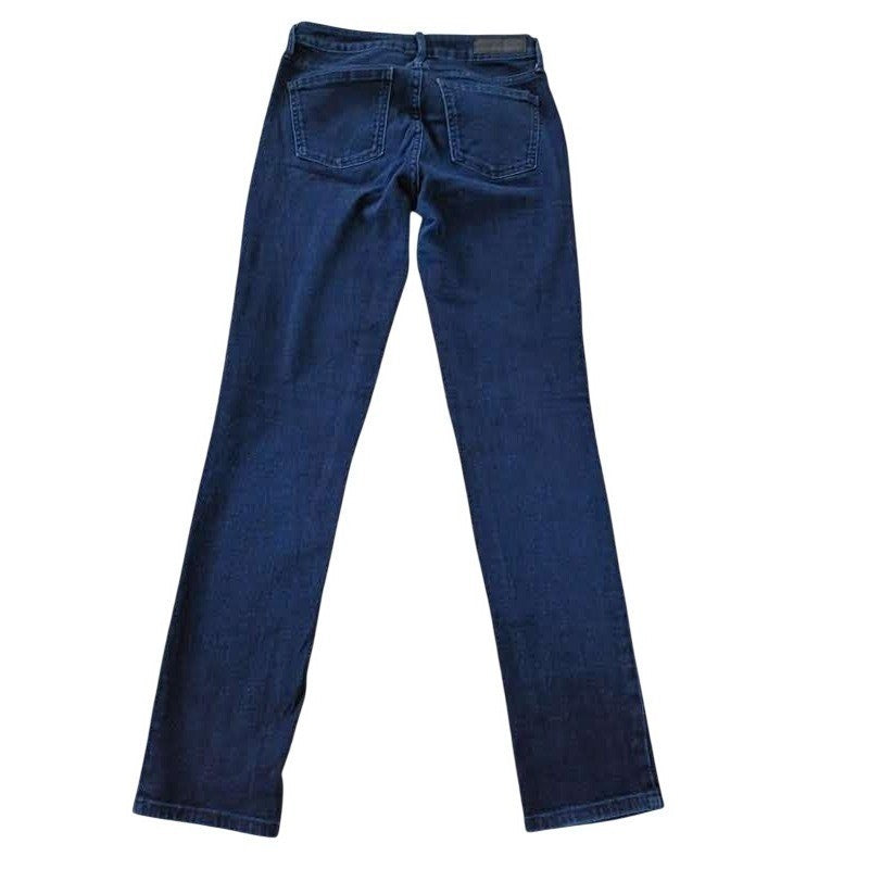 Calvin Klein Jeans Womens Ultimate Skinny Dark Wash Denim Blue Jeans 28x30