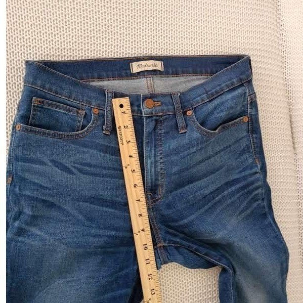 Madewell 9 High-Rise Skinny Jeans 30x28 Medium Wash Blue Stretch Denim