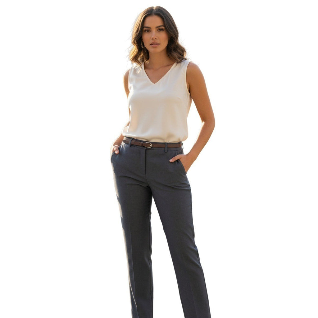 Jones New York Signature Dress Pants Navy Straight Stretch W28-29 NWOT