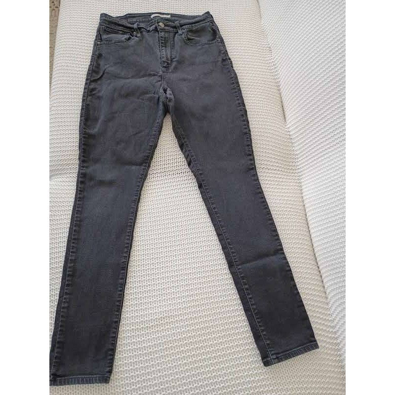 Athleta Sculptek Super Soft Grey Skinny Jeans W27-28 Mid Rise Stretch Denim Pant