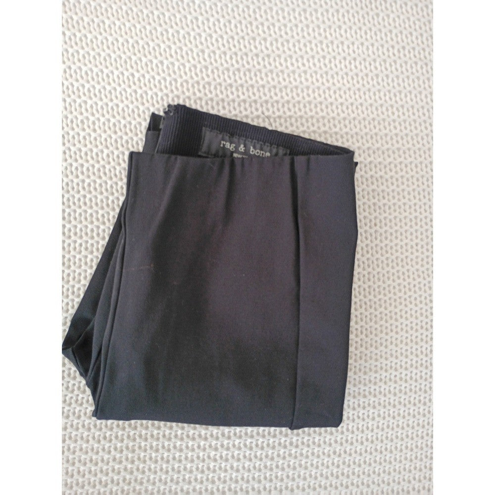 Rag & Bone Classic Black Stretch Legging Pants Made USA W24/25 Minimalist