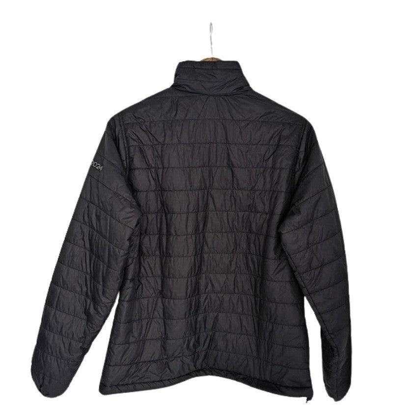 SMES Black Puffer Jacket Lightweight Full Zip Quilted Year Round Gorpcore Pack