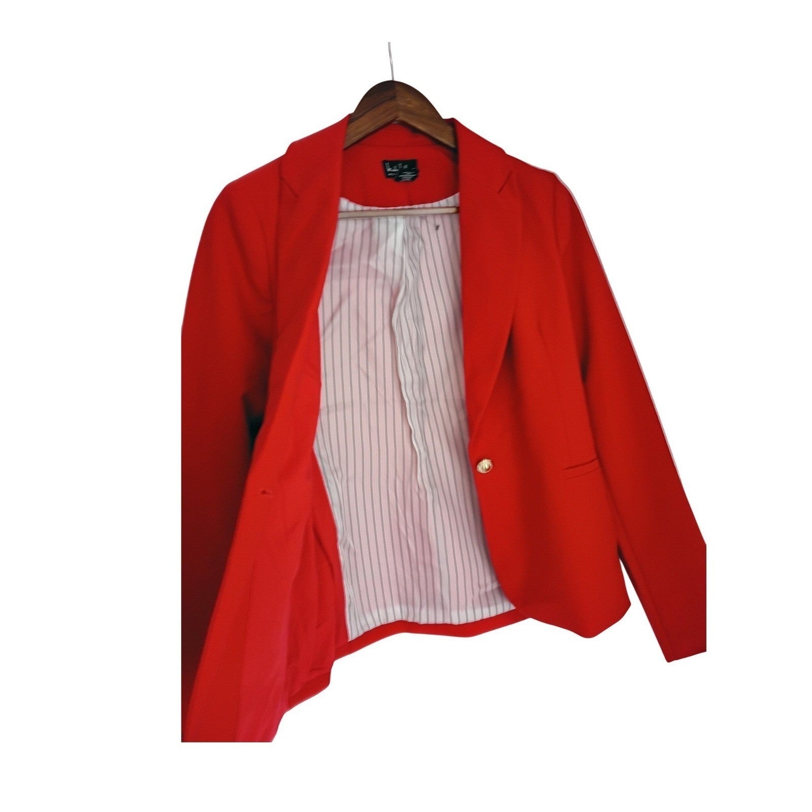 Nicole Miller New York Red Button Tailored Blazer Jacket Size S-NWOT $118