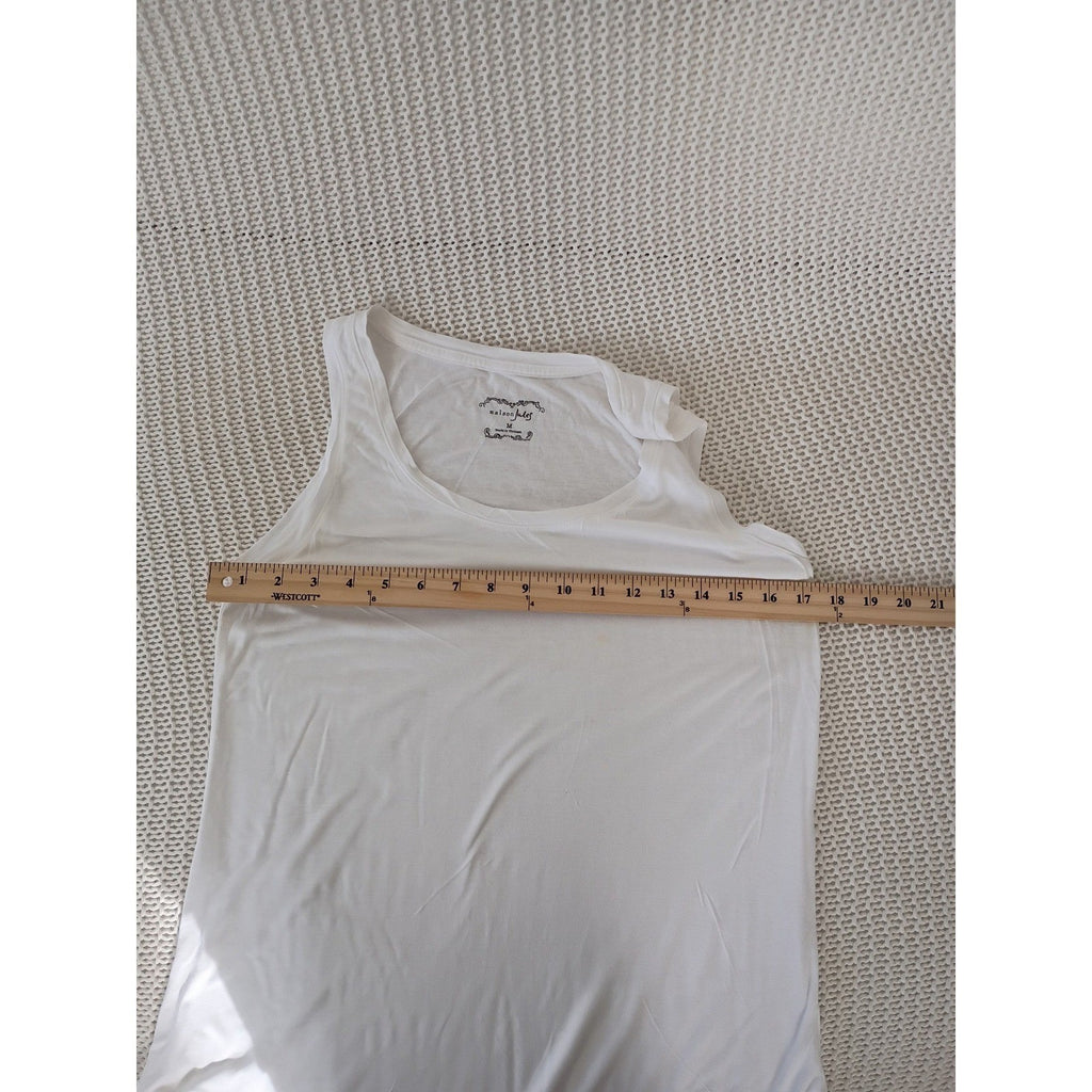 Maison Jules White Scoop Neck Sleeveless Tank Top M Basic Casual