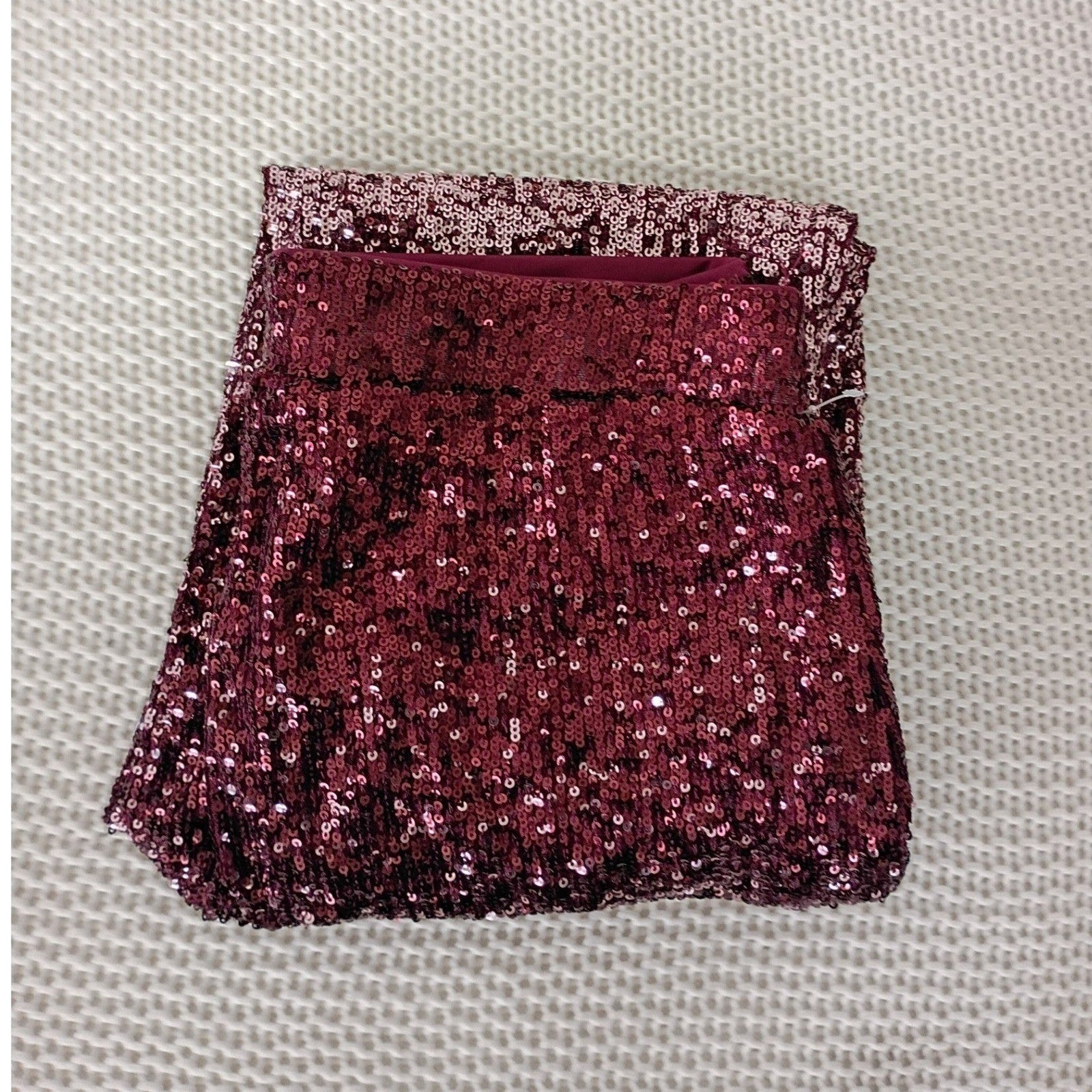 Cable & Gauge Burgundy Sequin Ombre Pants Womens S Party NWOT