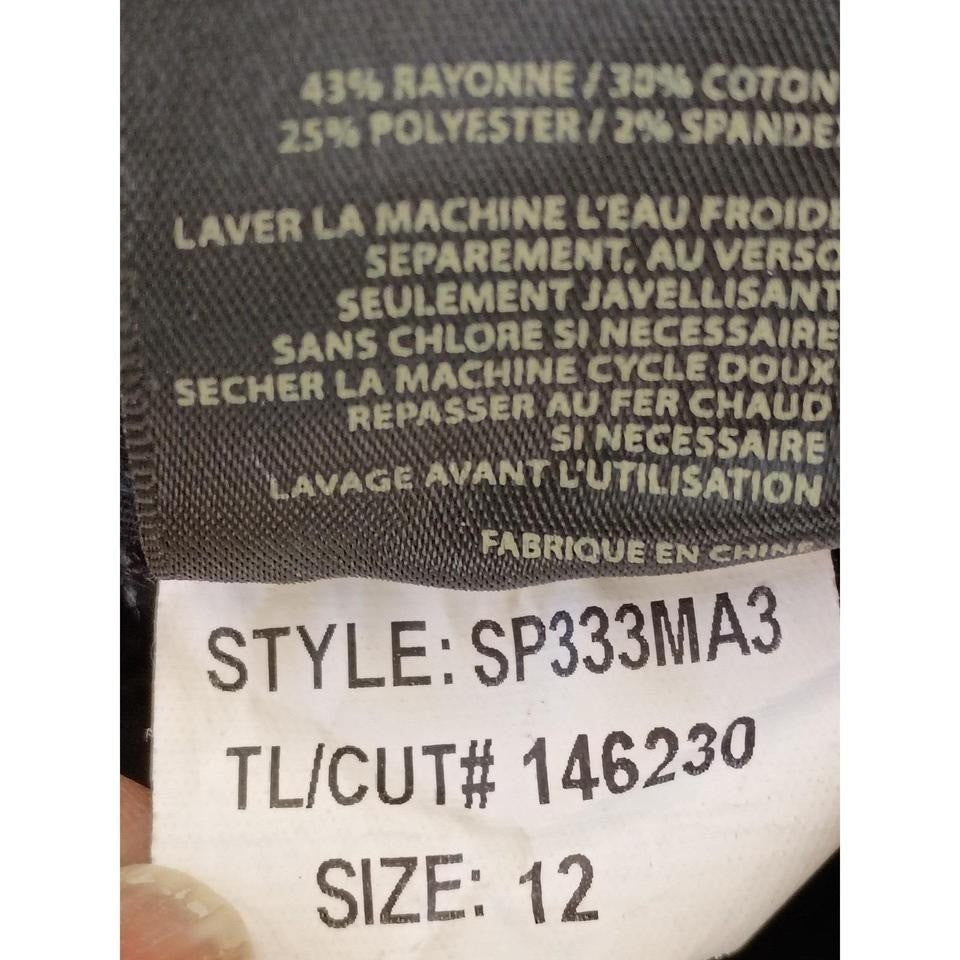 Kut From The Kloth Dark Wash Straight Leg Jeans Women Size 12 Stretch Denim