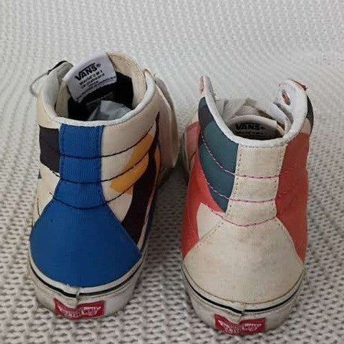 Vans Sk8-Hi MoMA Museum of Modern Art Multi Color Sneakers Women's 7 NWOT $90