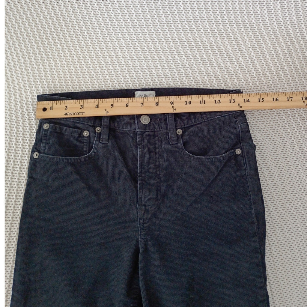J.Crew Re-Imagined Navy Corduroy Slim Straight Pants 26Tx30 Tall Girl Fit NWOT
