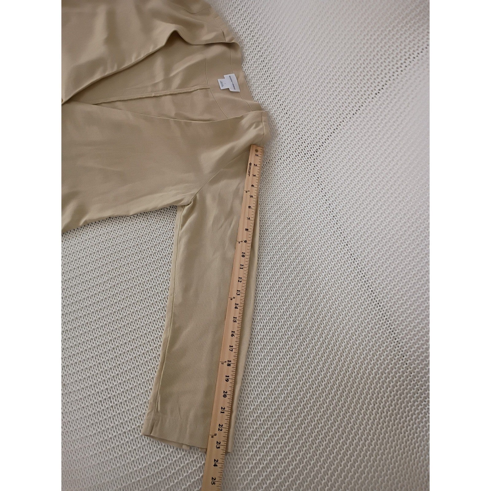Melrose and Market Tan Linen Blend Blazer Coastal Chic Fits S/M Lagenlook