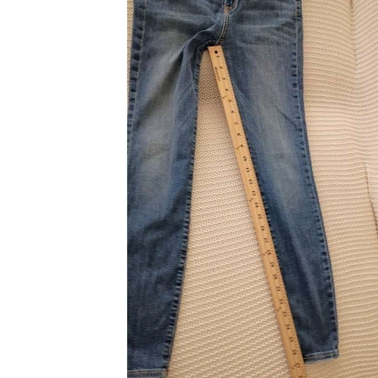 H&M High Waist Super Skinny Ankle Jeans Medium Blue Womens 28