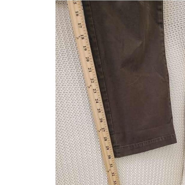 Banana Republic Gavin Chino Pants Mens 32x32 Flat Front Khaki Casual-100% Cotton