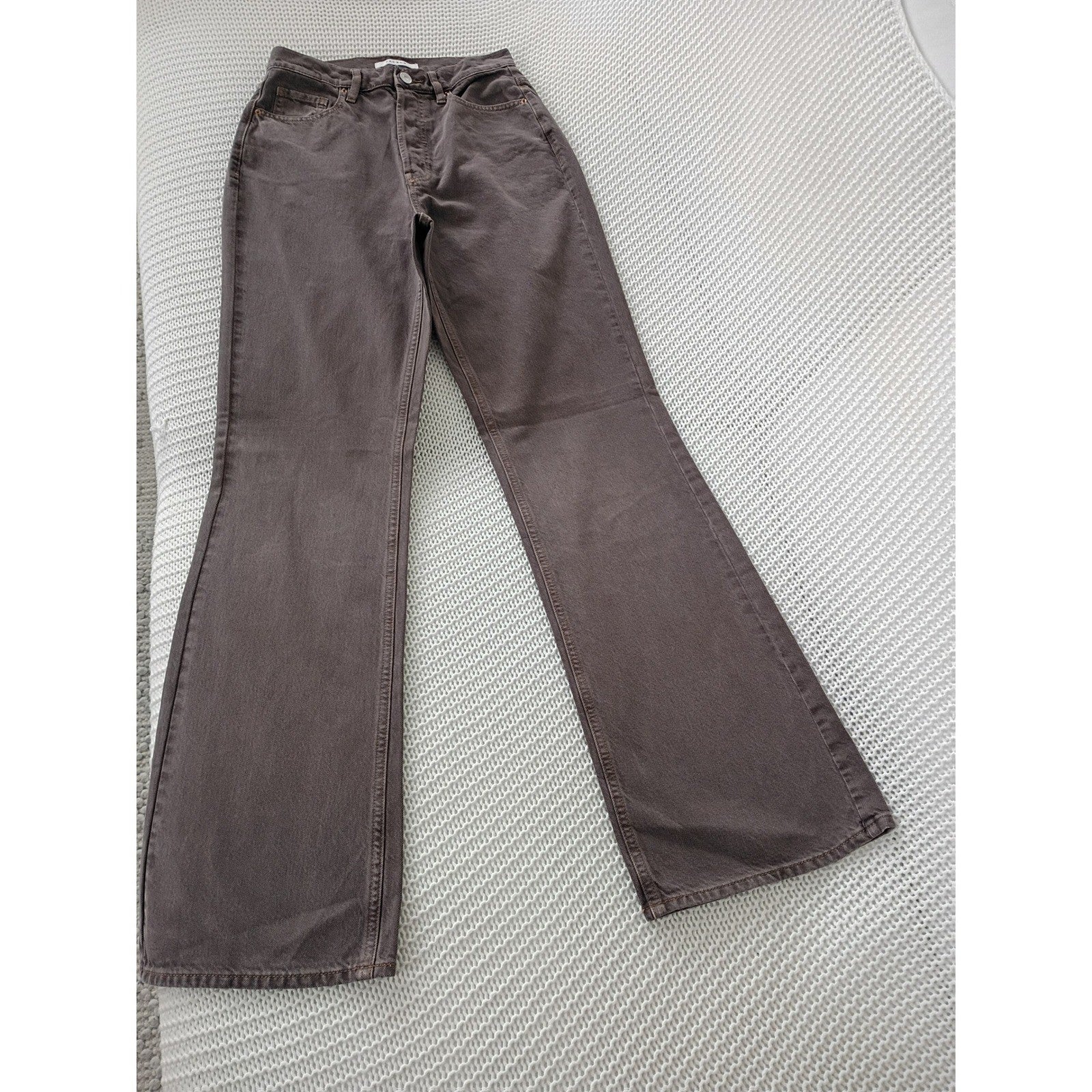 Mocha Brown High Rise Bootcut Flare Jeans 26x33 Long Inseam Denim PacSun