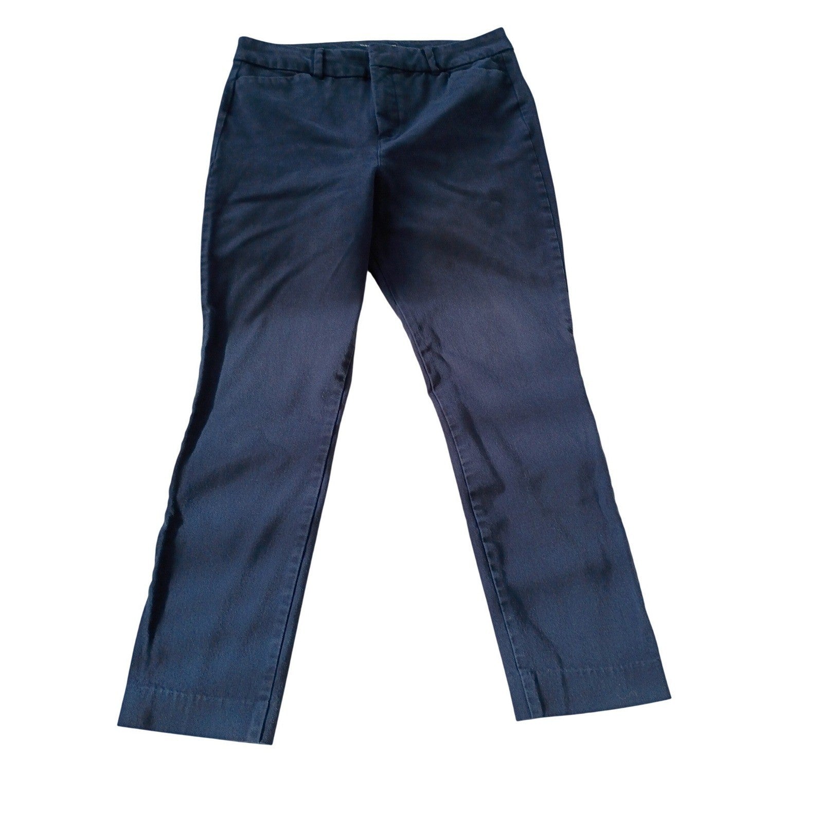 Old Navy Pixie High Rise Navy Blue Secret-Slim Pocket Ankle Pants Sz 10 31x26
